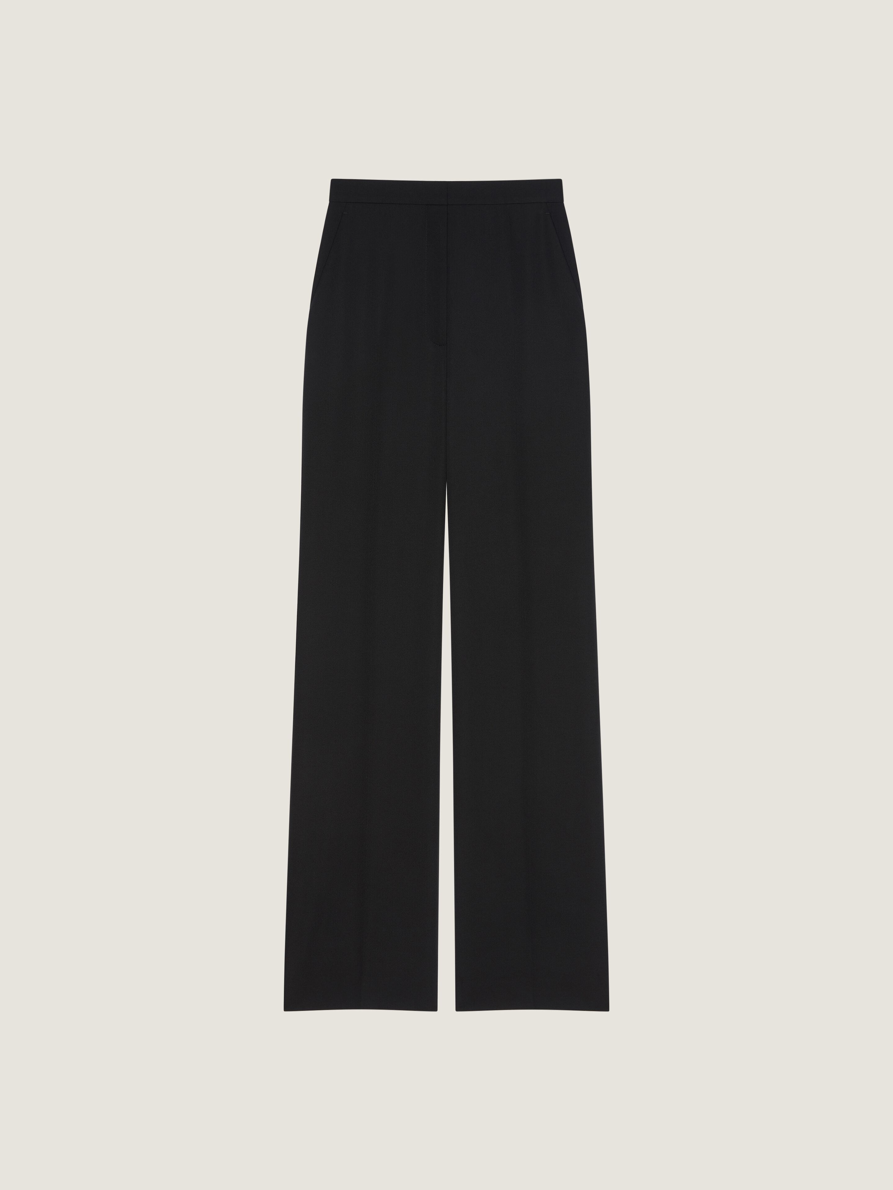 Tailored cigarette pants in wool